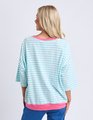ELM MAZIE STRIPE RINGER SWEAT
