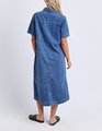 ELM AYLA DENIM MIDI DRESS