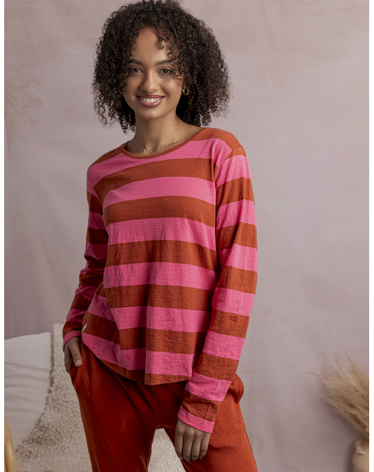 ELM SPRITZ STRIPE L/S TEE