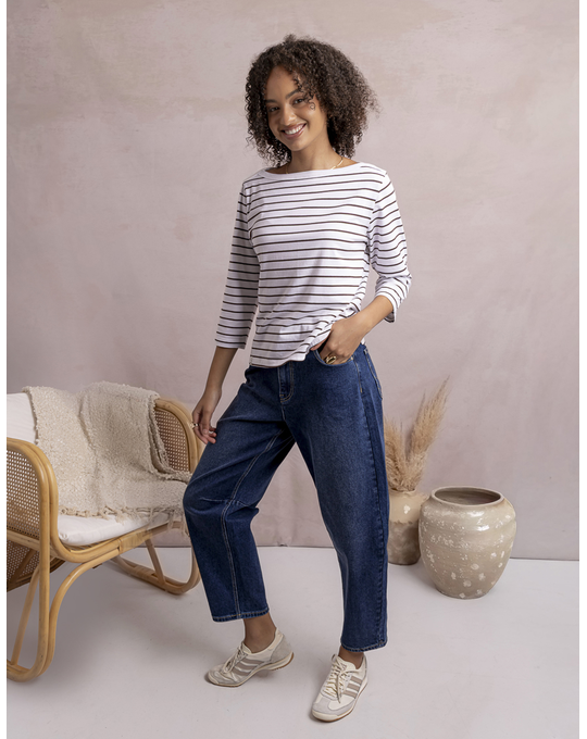 ELM ELIZA BOAT NECK TEE