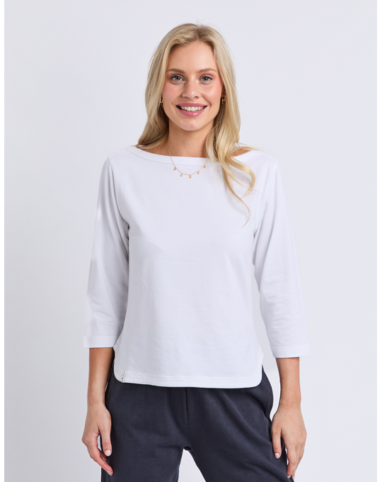ELM ELIZA BOAT NECK TEE