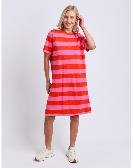 ELM SPRITZ STRIPE DRESS