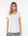 ELM RIB FUNDAMENTAL V NECK TEE