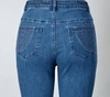 VASSALLI BASKET WEAVE POCKET SKINNY LEG JEAN