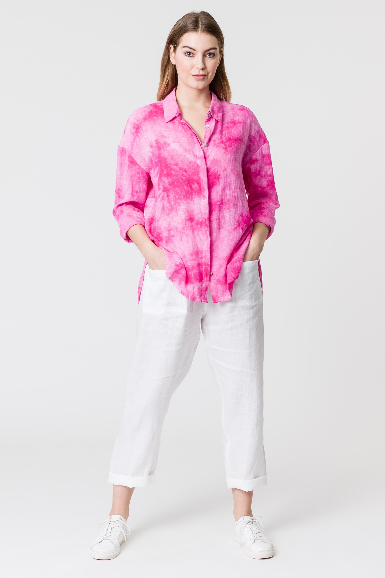 BLACKSTONE GAUZE LINEN SHIRT Shirts Status Clothing BLACKSTONE S 21