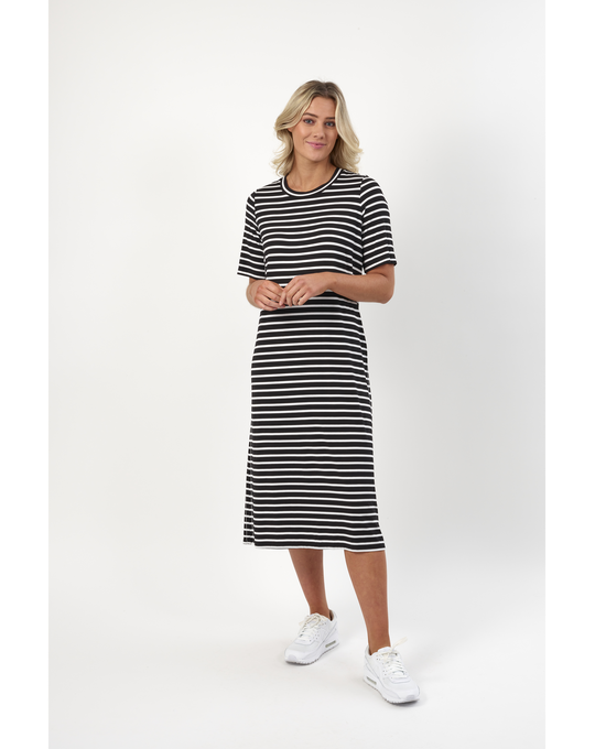 KNEWE STRIPE SEQUEL DRESS Dresses Status Clothing KNEWE S 22