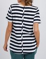 ELM STRIPE VEE S/S TEE