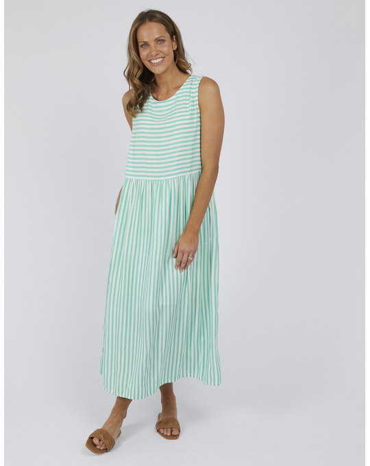 ELM AURORA STRIPE MIDI DRESS Dresses Status Clothing ELM S 22
