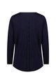 VASSALLI  MERINO LONG SLEEVE TOP W BACK BUTTON