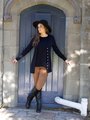 VASSALLI MERINO LONGLINE BUTTON UP CARDI