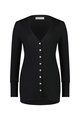 VASSALLI MERINO LONGLINE BUTTON UP CARDI