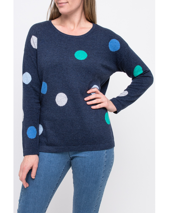 JUMP CONTRAST SPOT PULLOVER